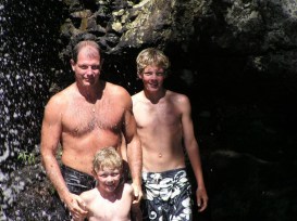 greg and boys water hole